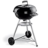Weber 21553 Compact Kettle Barbacoa compacta, 47 cm, negra